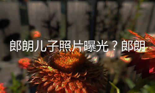郎朗郎朗夸儿子儿子朵般照片自家可爱像云曝光